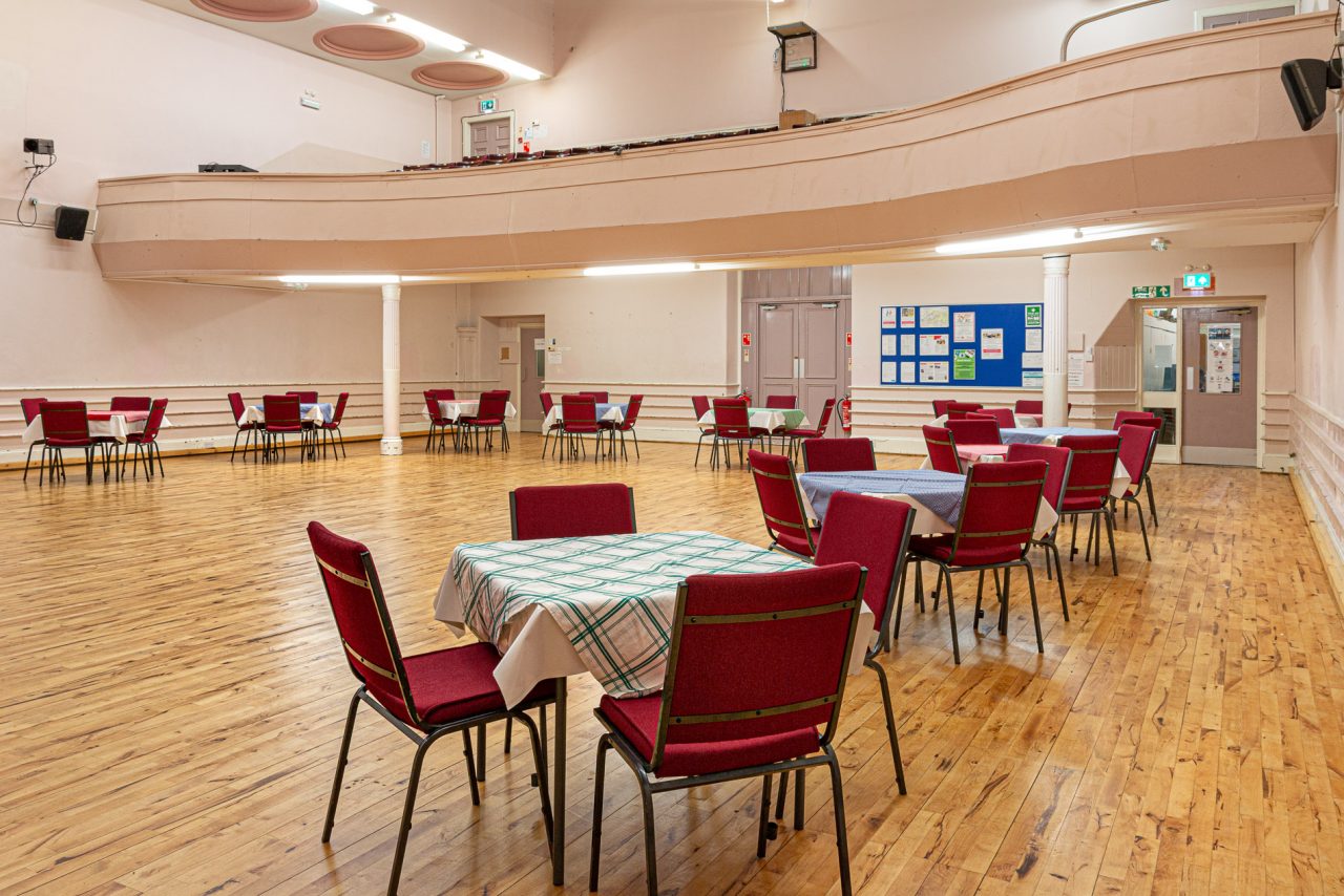 Ceilidh dance setup